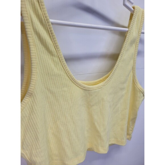 Double Zero Women's Soft Knit Workout Top Muscle Tank Top Crop Top Size L - Picture 4 of 9
